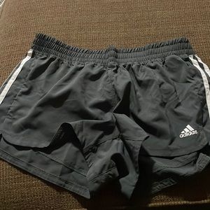 Gray adidas shorts